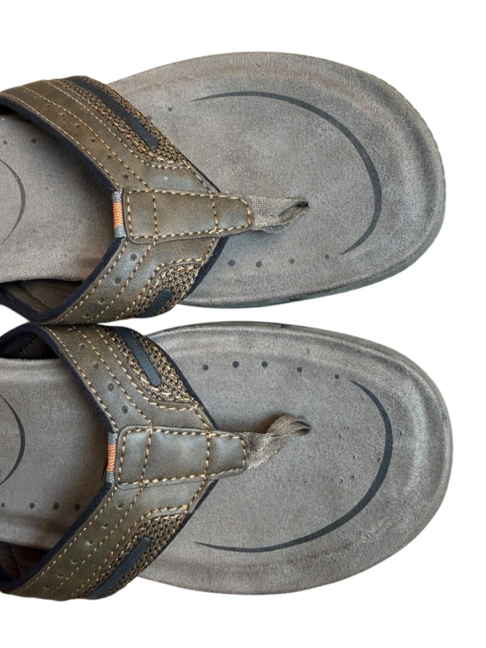 Earth Spirit Men’s Brown Flip Flop Sandals - Casual Comfort - US Size 10 - Picture 6 of 12
